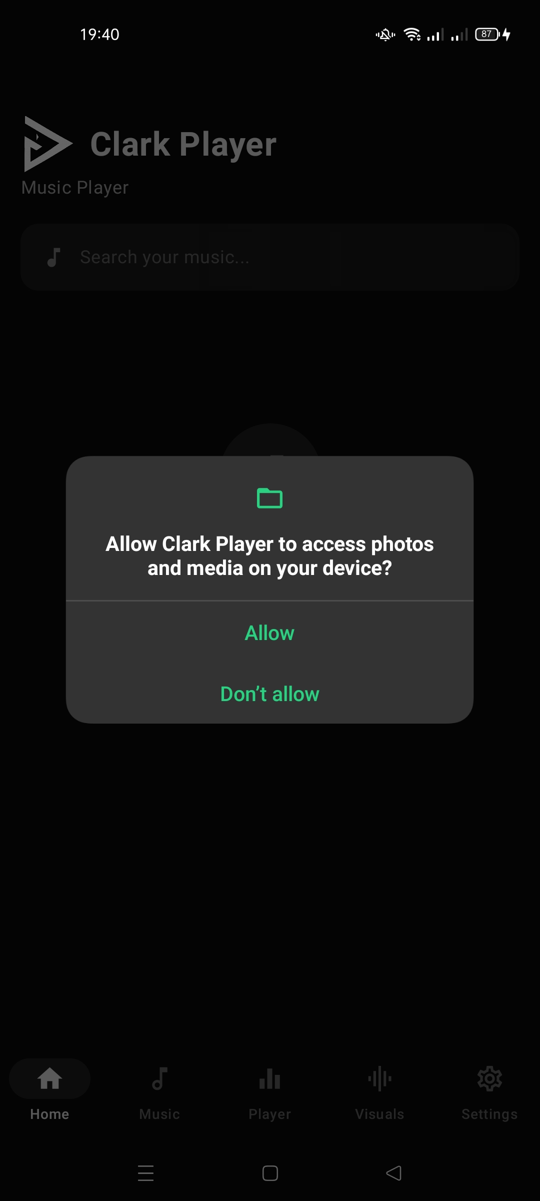 Media permission